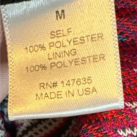 Romeo+Juliet Couture lined knit mini skirt chevron stripe invisible side zipper - Picture 4 of 7